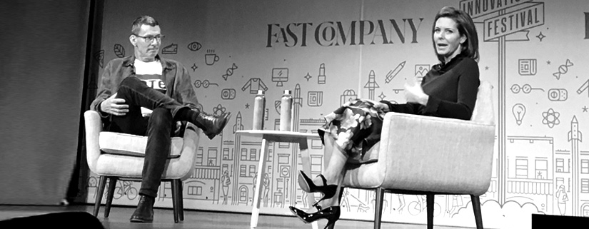 Picture of Chip Bergh being interviewed on stage at the Fast Company Innovation Festival