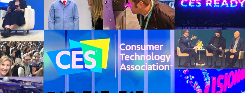Collage of pictures from CES